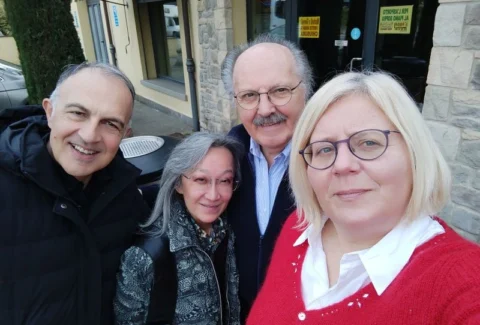 Incontro tra il progetto Pitagora for Immigrants e Fausto Faggioli alle Fattorie Faggioli per discutere di inclusione e formazione dei giovani migranti